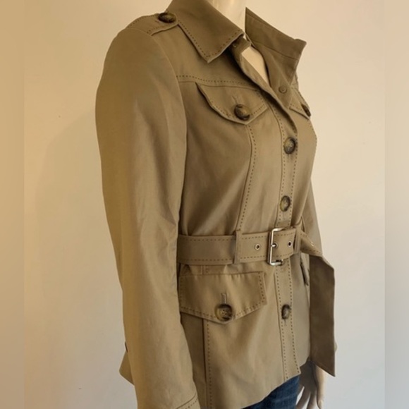 Michael Kors Khaki Sahara Trench Jacket - Picture 6 of 8
